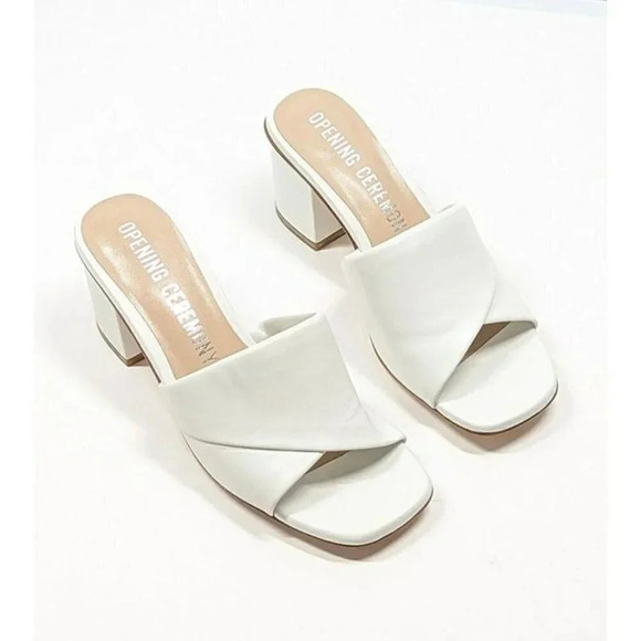 Opening Ceremony Women's Nadyia Block Heel Slide Sandals Size 37 EU (MSRP $375) - Picture 4 of 11